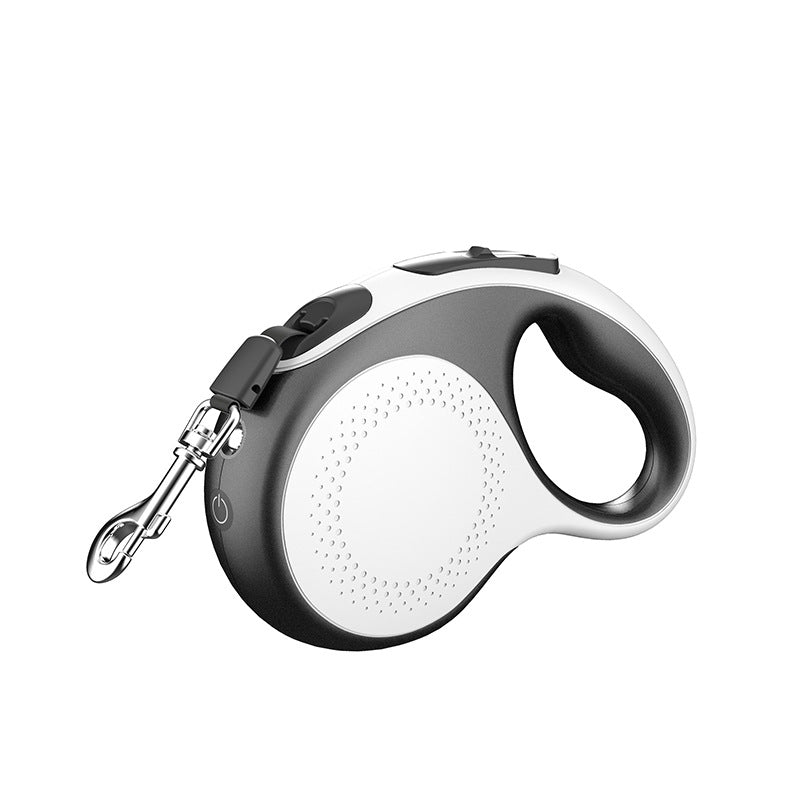 Rechargeable LED Retractable Dog Leash — Night Walk Safety