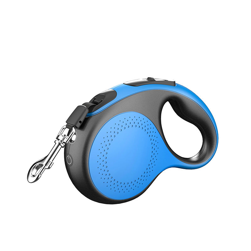Rechargeable LED Retractable Dog Leash — Night Walk Safety