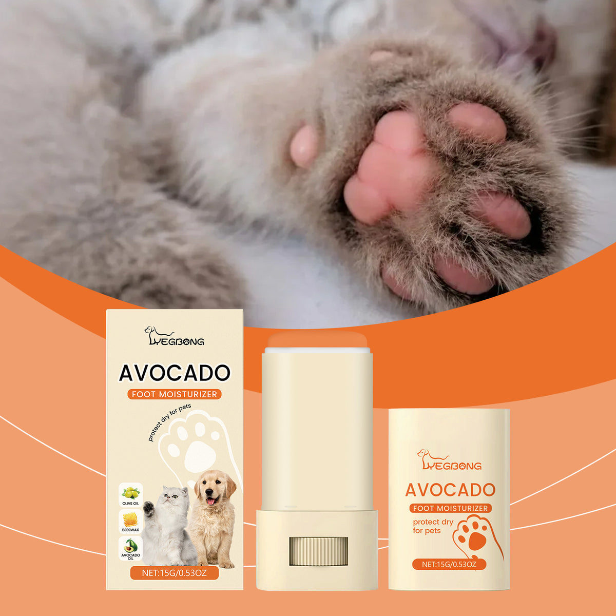 Paw & Claw Moisturizing Cream — Cracked Paw Relief for Dogs & Cats